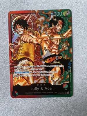 Luffy & Ace ST30-001 Leader Starter Deck EX: Luffy & Ace One Piece Foil NM