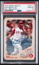 2019 Topps Update Series Est. 1869 Ken Griffey Jr /5 #EST-13 PSA 10 Pop 1 
