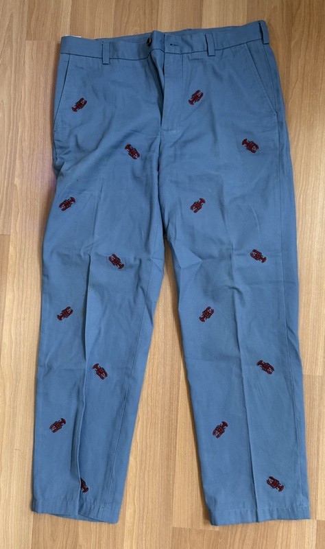 Men’s Brooks Brothers “346”  Lobster 🦞 Pants 100% Cotton W34/L32 ￼Pre🩵ed Cond.