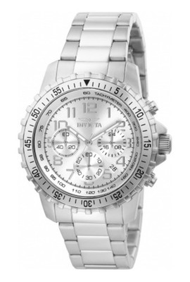 Invicta Specialty 6620 45mm Silver Stainless Steel Watch 100m Water Resistant