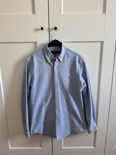 Ralph Lauren Hemd Oxford blau Größe M Slim Fit neuwertig