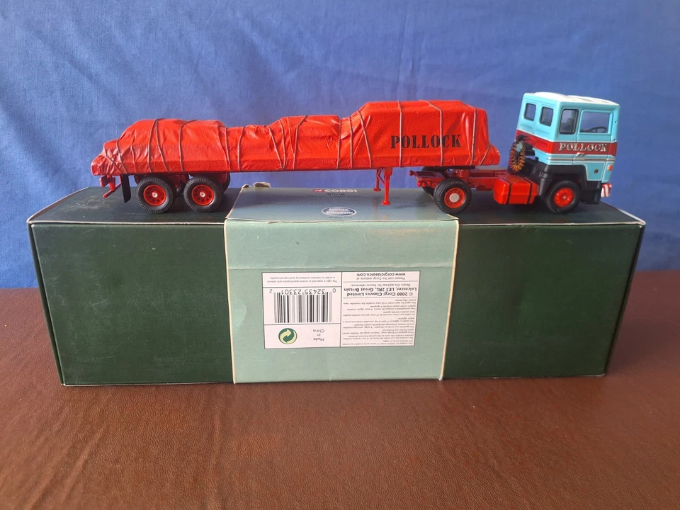 Corgi 23301 - Ford Transcontinental Platform Trailer + Sheet Load - Mint - Image 3 of 4