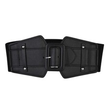 Waist Belt Women's Thick Stretchy Retro Chunky Buckle Belts Wide Leather Cinc