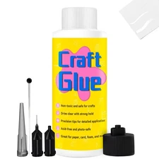 Tacky Glue with Precision Tips Kit, 3.38fl oz Multipurpose White Art Craft Gl...