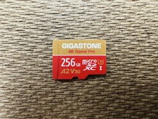 Gigastone 256GB Micro SD Card MicroSDXC Memory Card Very Good 3E