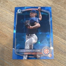 Bowman Chrome Draft Sapphire Jaxon Wiggins Chicago Cubs #BDC-173 2025
