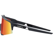 100 Percent Speedcraft Soft Tact Black Lightweight Polycarbonate Sunglasses
