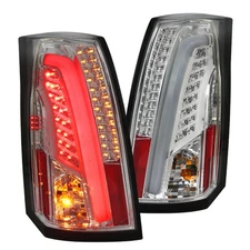Fits 2003-2007 Cadillac Cts Clear Led Bar Tail Lights Brake Lamps Left+Right