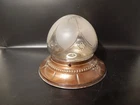 Antique Original Art Deco Chandelier Ceiling Light Glass And Brass