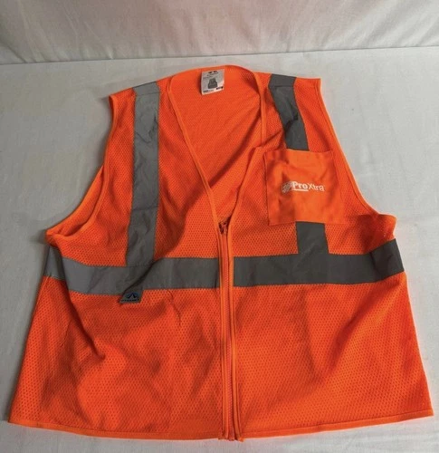 Pyramex Type R Class 2 mesh surveyor safety vest in high-visibility orange video thumbnail