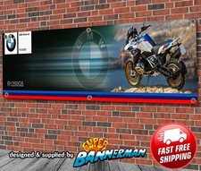 BMW R1250 GS Motorrad Banner für Garage, Werkstatt, Showroom etc.
