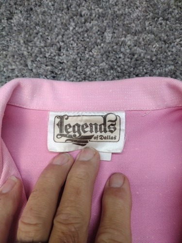 70's Legends Of Dallas Womens Polyester Suit Set Solid Pink SZ 18 Church Office - Picture 4 of 16
