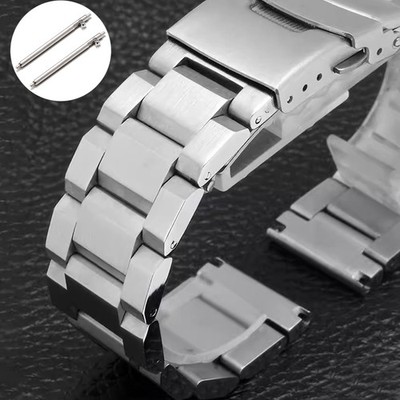 18 19 20 21 22 23 24 25mm Gebürstetes Metall Uhrenarmband Edelstahl Armband