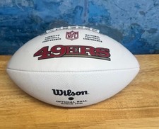 WILSON NFL SILVER SERIES 49ERS AUTOGRAPHED Brandon Aiyuk FORKS UP FOOTBALL