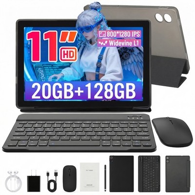 11 inch Android 15 Tablet 20GB RAM 128GB ROM (1TB TF) WiFi 6800mah Dual Camera