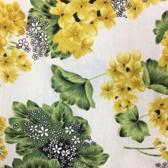 Speechless Retro Yellow Floral A-Line Skirt M Bow VLV Pin-Up Twee Coquette Knee - Image 3 of 4