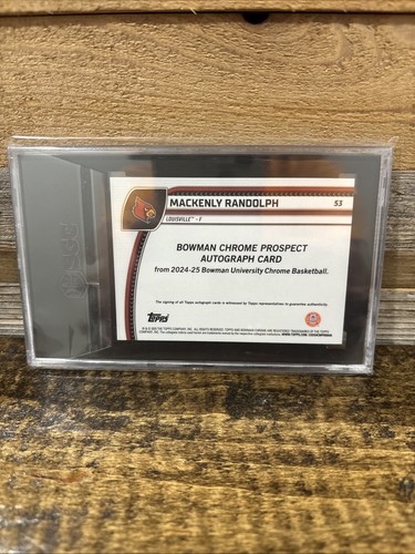 Autografo 2024 -25 Bowman Chrome U - Mackenly Randolph - Foto 2 di 2