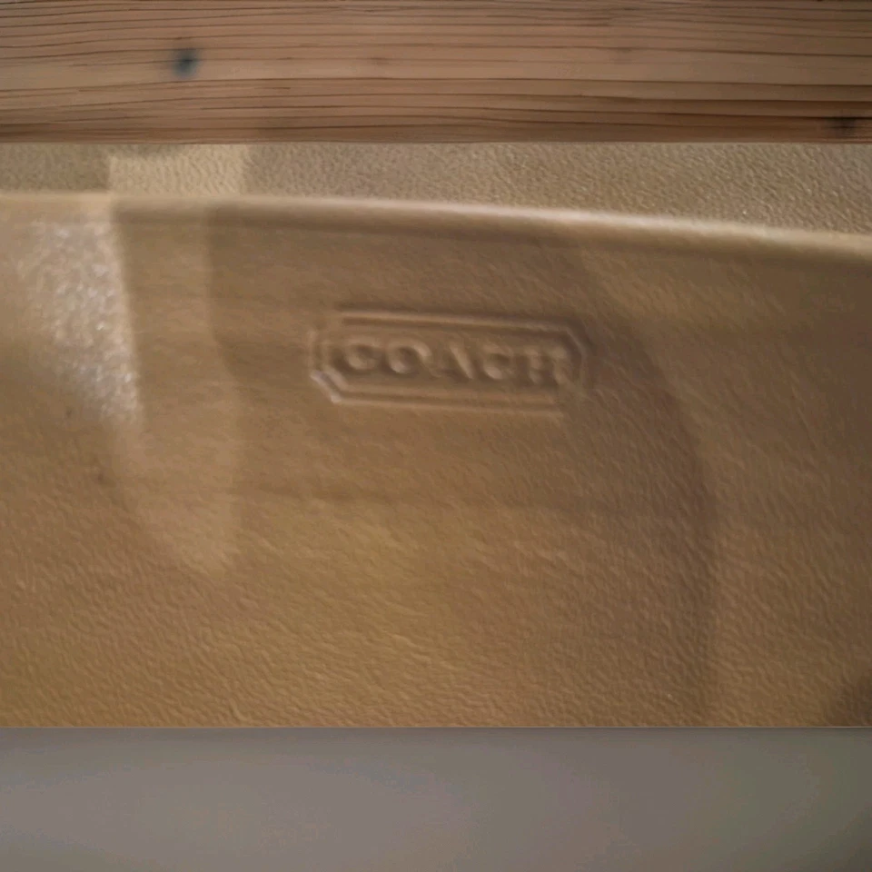 Cartera Larga Coach Roja Rosa Signature Patchwork Foto 3 de 4