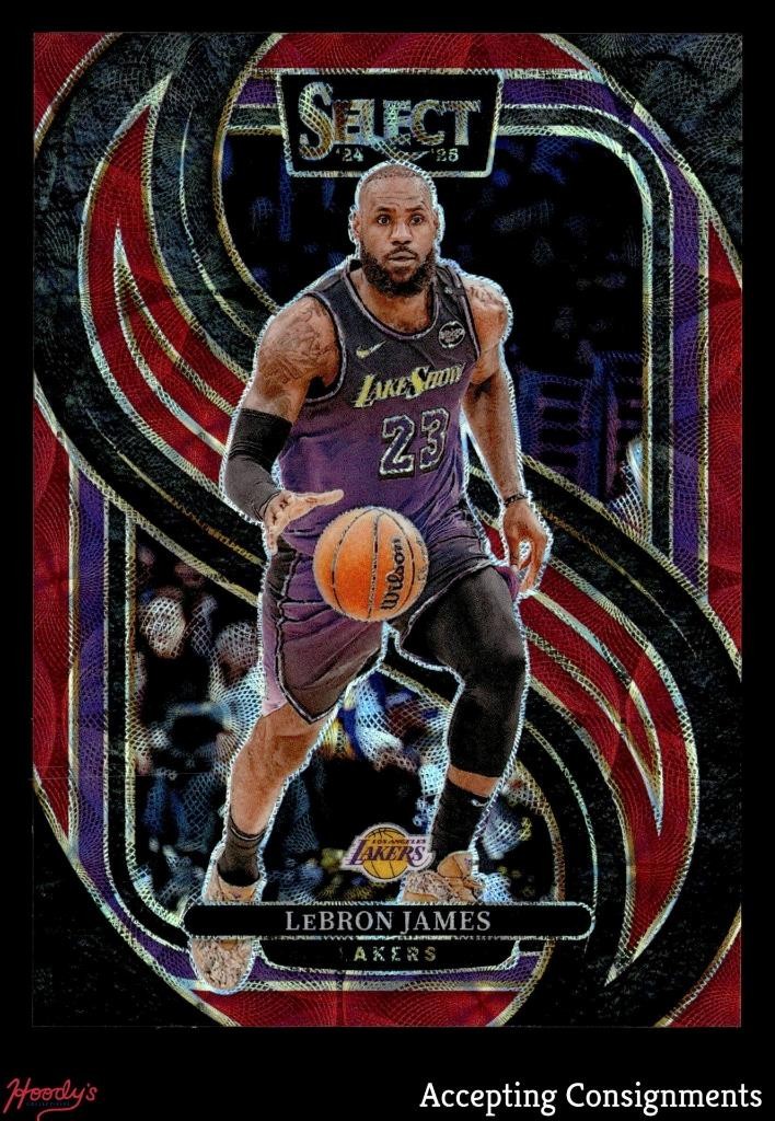 2024-25 Select Red Scope Prizms #111 LeBron James PREMIER 020/249 LAKERS