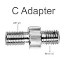 M10-1.5 Male to 3/8"-24 Male (C Adapter) for Stable Connections. Made in Taiwan