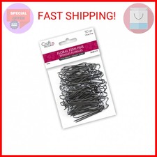 Craft Decor FL035 Greening Fern Pins, 1.25in Floral U-Pins, 50/Pkg