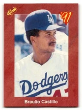 1991 Classic II #T85 Braulio Castillo    Los Angeles Dodgers Baseball C ID:52693