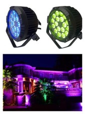 outdoor buildings led par 18 x 18w rgbwauv 6in1 slim led par ip65 stage light x2