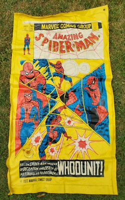 1977 ''THE AMAZING SPIDER-MAN'' Marvel Stan Lee HAMPSHIRE INFLATABLE ''POOL RAFT''