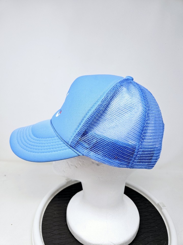 Vintage Lost love NYC Atlanta Braves Style Trucker Hat Cap Blue FAST