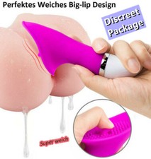 Clit Licking Tongue Sucking Sucker G-Spot Oral Massager Vibrator Sex Toys Women