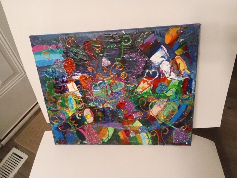 Ocean Child-Croatian Hwy Night,OBX,20-16"acrylc W/Accent pntng,Sureal,MW,Salt Lf