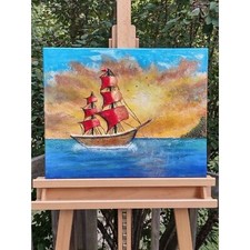 Lost in the Sea Painting on Canvas