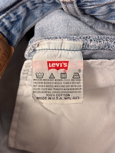 Vintage Levis Jeans 33 x 32 Herren 501 XX Made in USA Denim - Bild 7 von 8