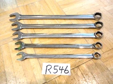 SNAP-ON TOOLS 5 PIECE SAE. EXTRA LONG COMBINATION WRENCH SET  1/2 TO 3/4