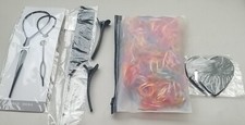 1000 Pc Elastic Hair Bands Kit Mini Rubber Bands With Accessories