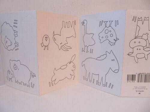 NEU 1990 Hallmark Color-Your-Own "Farm Animals" Standstanzer Posten von 16 - Bild 9 von 9