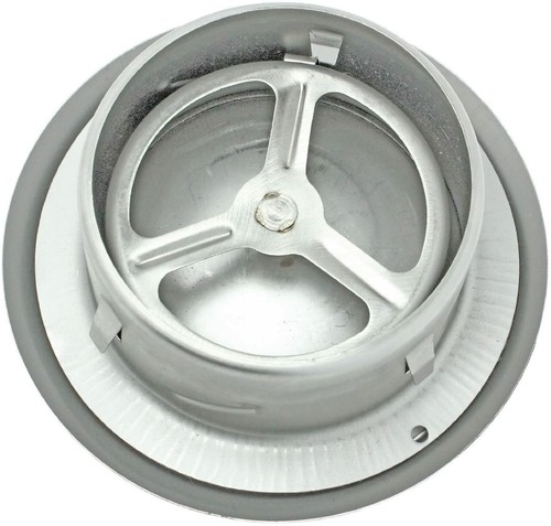 Runde Lüftungsgitter 75mm | Verstellbare Wandbelüftung Weiß | ABS Material