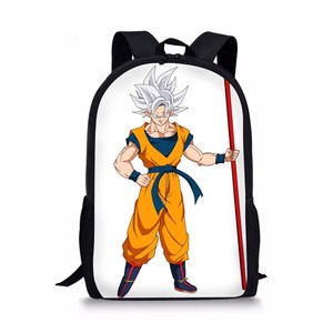 Dragon Ball Super Saiyan God White Hair Goku Backpack Shoulder