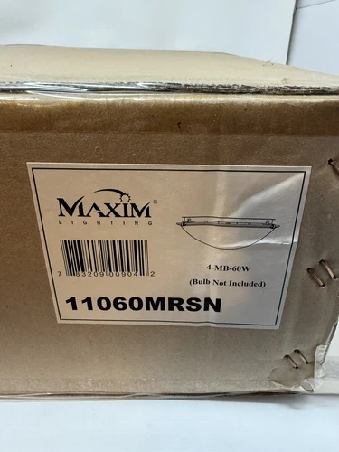 Maxim Lighting 11060MRSN Malibu 4-Light Flush Mount in Satin Nickel - Picture 1 of 12