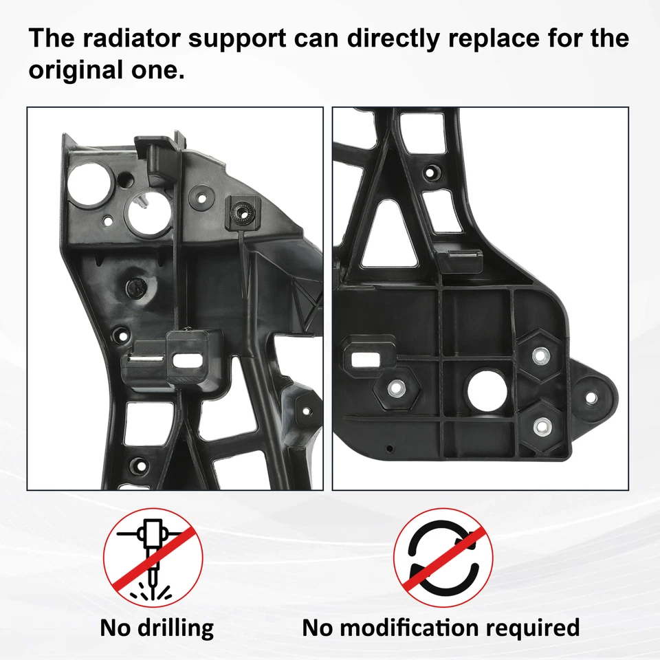 Soportes de montaje de faros de soporte de radiador para Dodge Ram 1500 2500 2013-2024 Foto 3 de 4