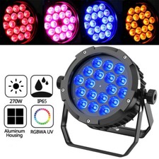 1PC Waterproof 18LED 270W Par Light RGBWA UV 6 in 1 Dmx Stage Wash Light DJ Bar