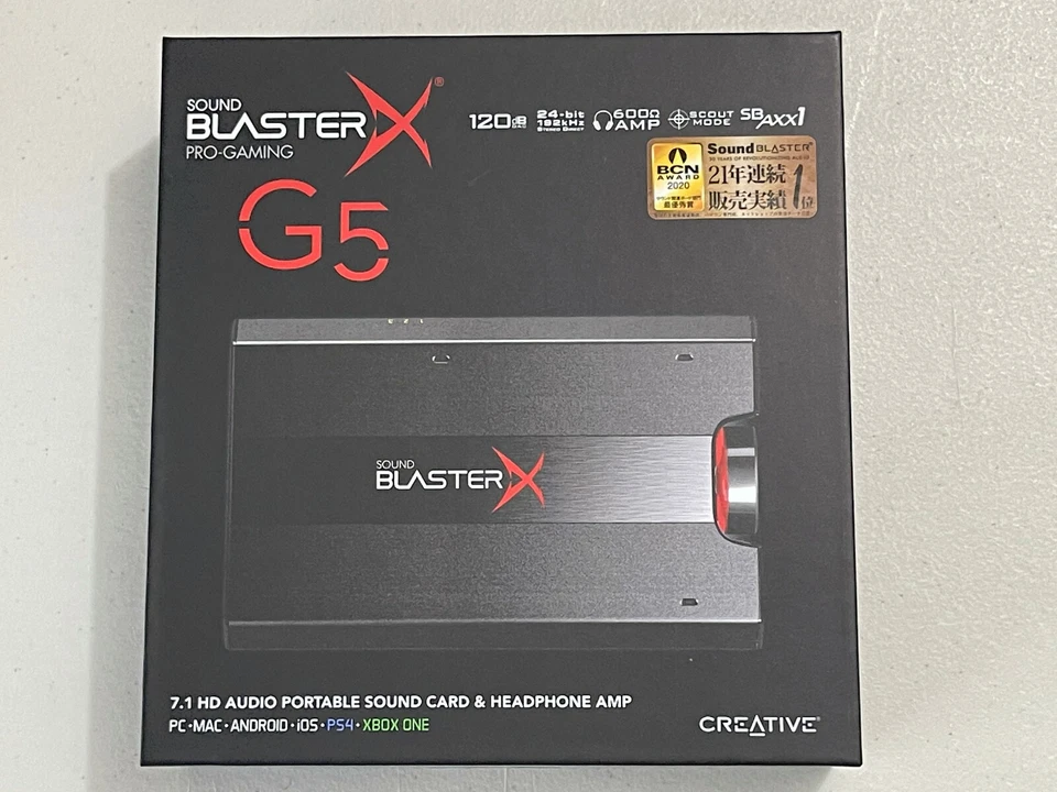 Creative Sound BlasterX G5 Pro Gaming HD Headphone Amplifier External Audio Card - Image 3 of 4