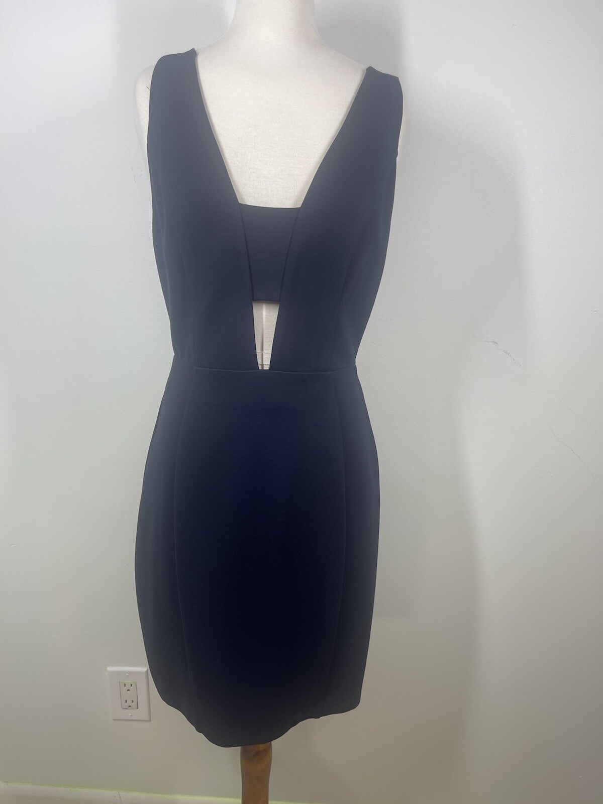 ASTR THE LABEL REVOLVE Womens Bodycon Cutout Mini Cocktail Dress Navy Blue L