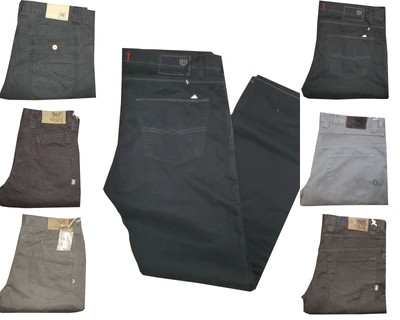 Pantaloni Uomo 5 Tasche Jeans Invernali Regular Fit Fustagno Gamba Dritta  Casual | eBay