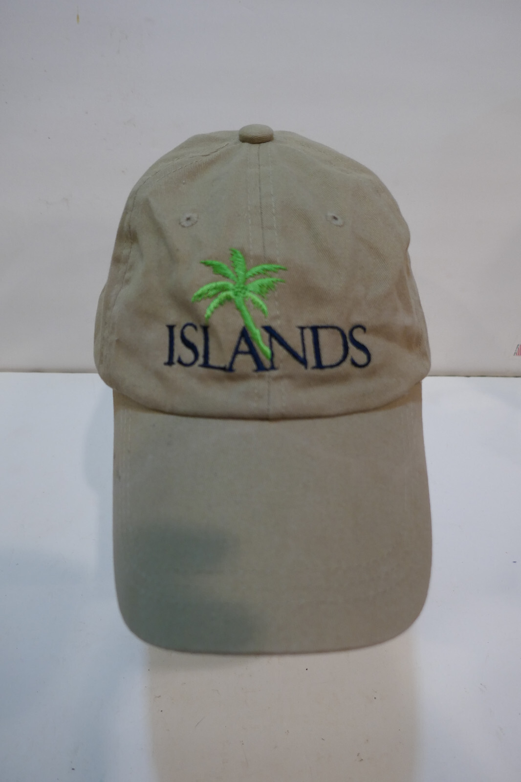 Vintage Islands  Solid Back - Strap Back Hat  Blu… - image 1