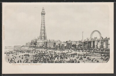 Central Sands, Blackpool, Lancashire, gedruckte Postkarte eBG 018