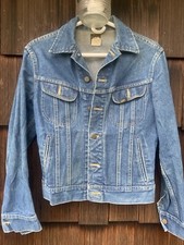 Vintage Lee Riders Denim Jacket Size 34 R Union Made in USA Small Unisex 80s