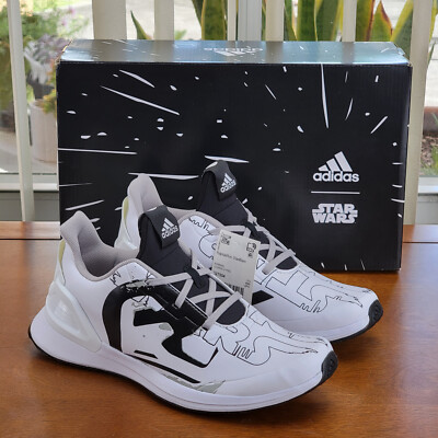 adidas RapidaRun Star Wars Shoes Kids G27554 Cloud White/Core Black Size 4 Boys