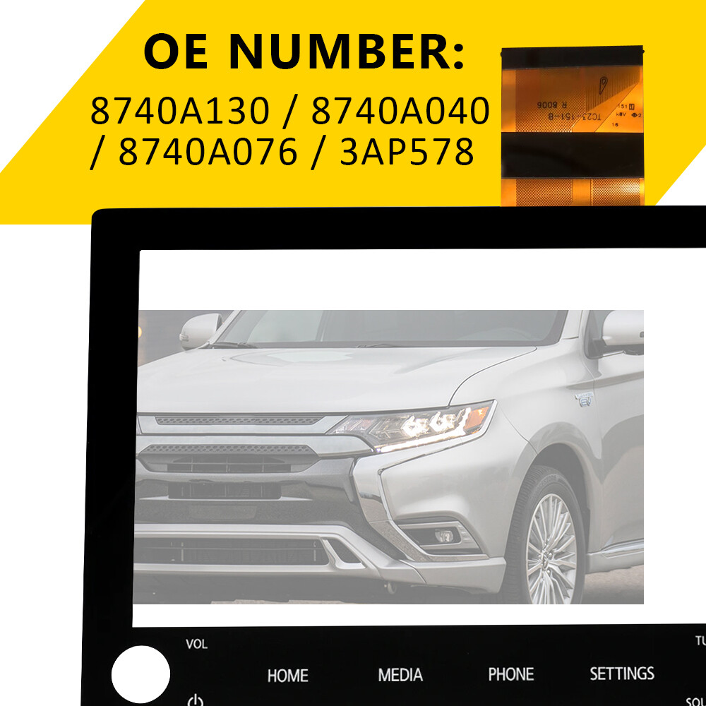 Outlander Radio 8" Touch Screen Glass Digitizer Compatible With 2019-2022 Mitsubishi O Lcd Screen - Foto 12