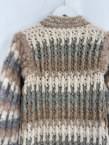 Norma Canada Vintage 70s Jacket Womens Small Multicolor Crochet Heavy Cotton - Picture 16 of 17